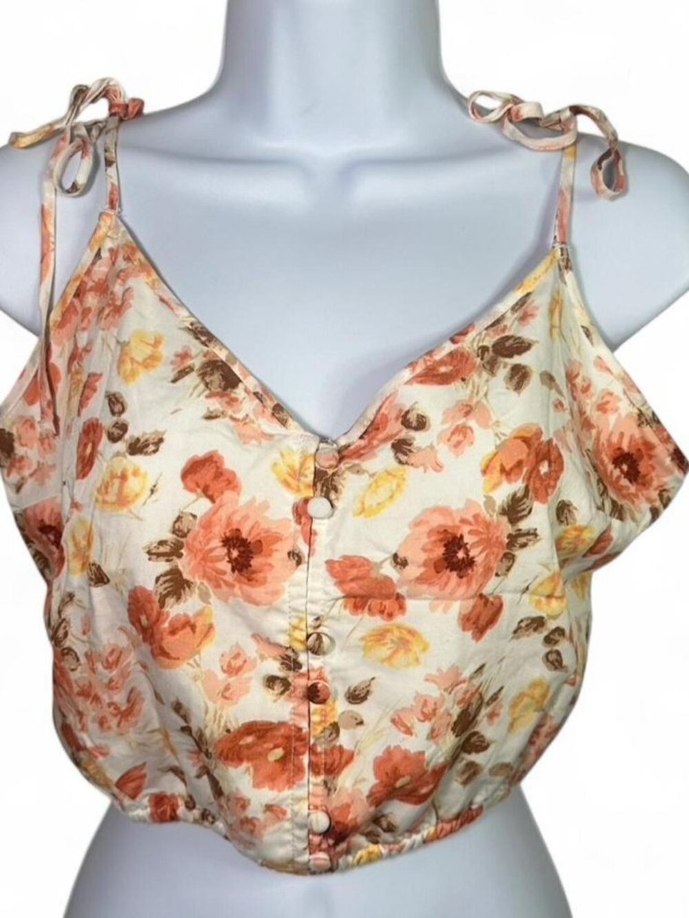Abercrombie & Fitch Floral Cropped Cami